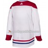 Montreal Canadiens Blank Adidas Wit Authentic Shirt - Mannen